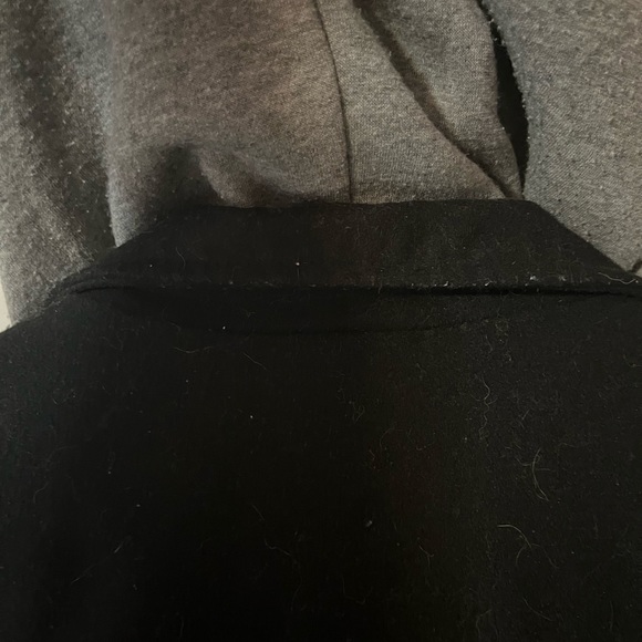 Mens Large Black & Grey Jacket with Hood - Picture 11 of 16